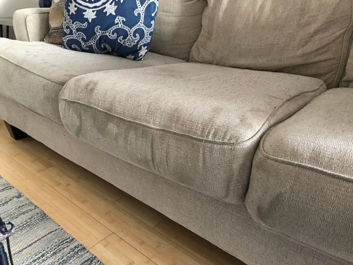 Spray and Scrub for the Sofa: 6-7 Items Needed