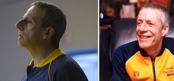 Steve Carrell as John du Pont in “Foxcatcher”