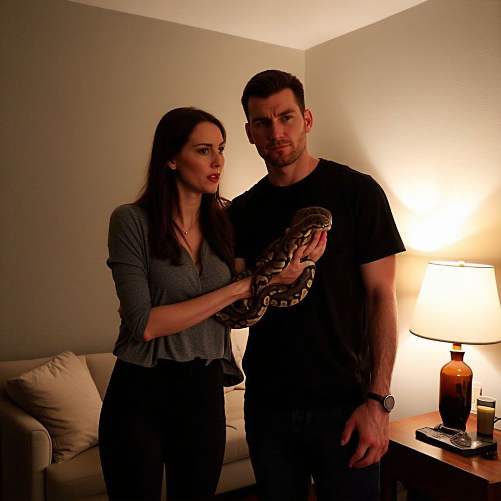 A Baby Burmese Python Enters the Home