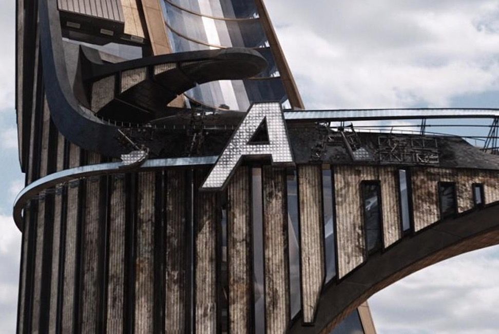 The giant ‘A’ from The Avengers