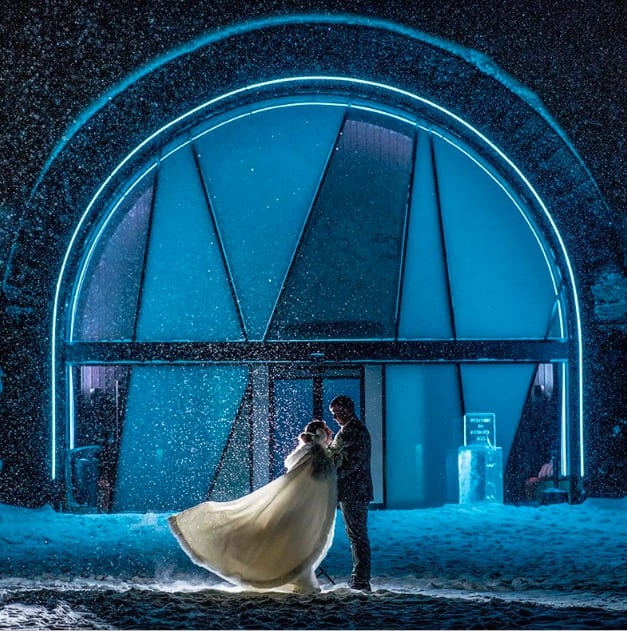 Sleep in a hotel made of ice