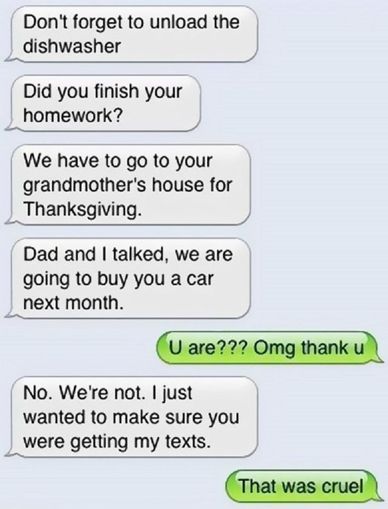 Using a text as a test