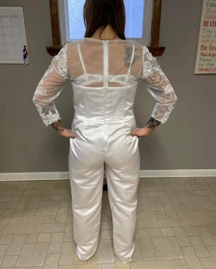 Dress meets one-piece outfit
