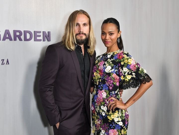 Zoe Saldana and Marco Perego