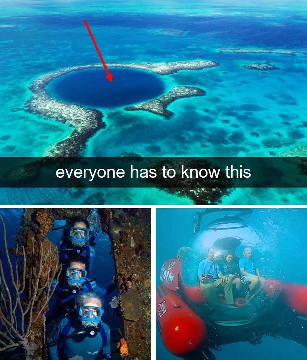 16+ Photos From The Great Blue Hole Expedition To Teach The Bottom