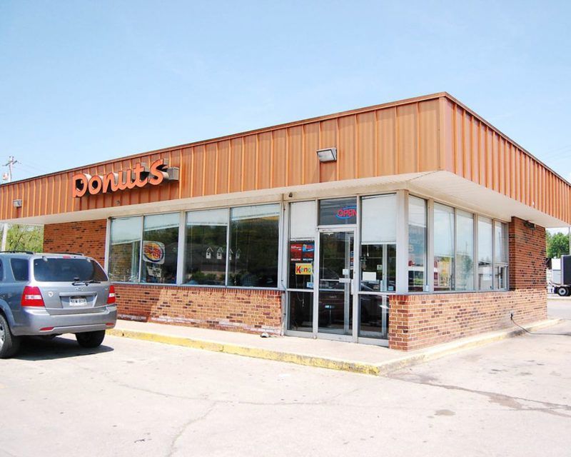 Donut Shop sells pepperoni rolls and donuts.