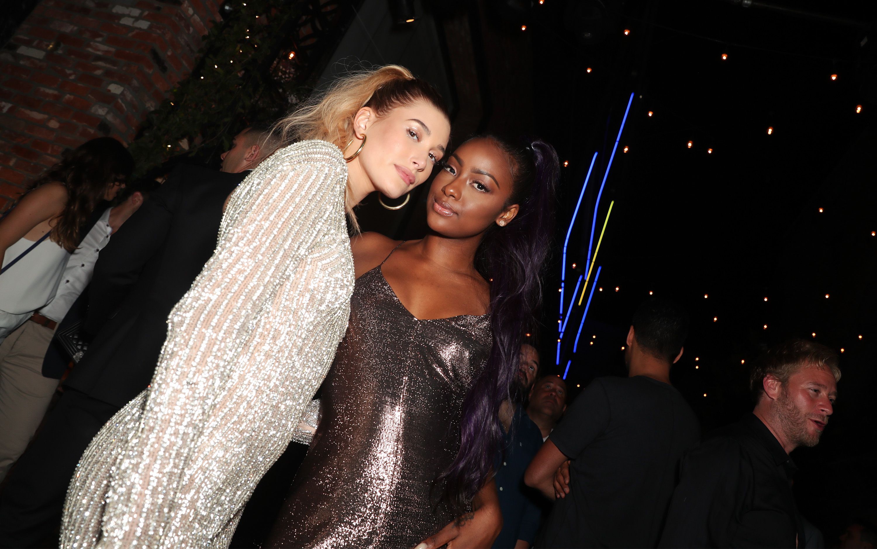 Hailey Baldwin and Justine Skye