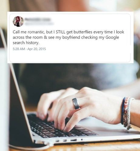 His curiosity gives her butterflies