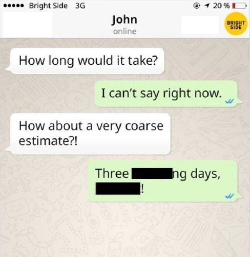 That is very coarse indeed