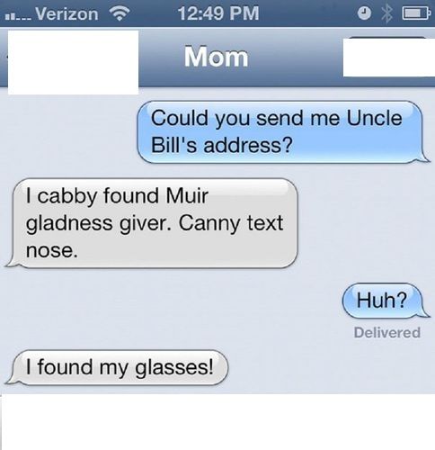 What are you trying to say, mom?