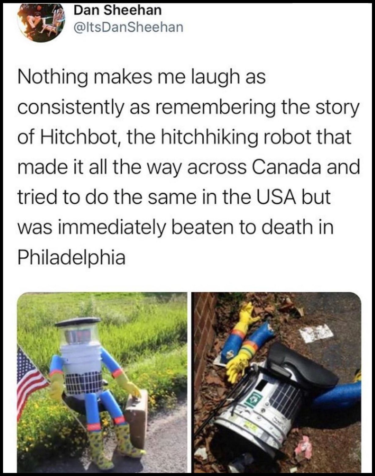 Rest in Peace Hitchbot